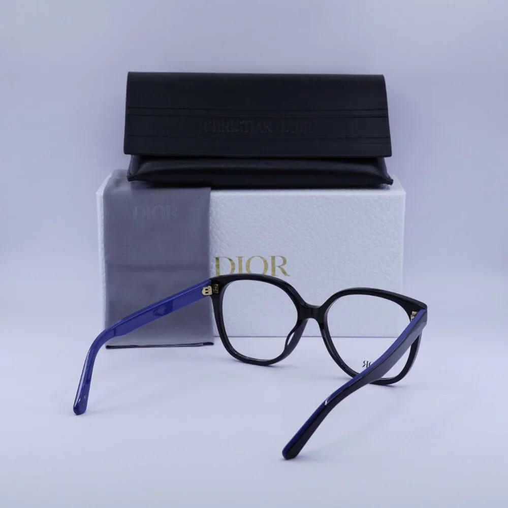Final Price! Dior LaParisienneDiorO S3I 1000 Black/Blue Eyeglasses 56mm - Picture 11 of 11